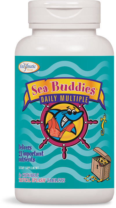 Sea Buddies Daily Multiple Tropical Splash 60 Chewable Tablets