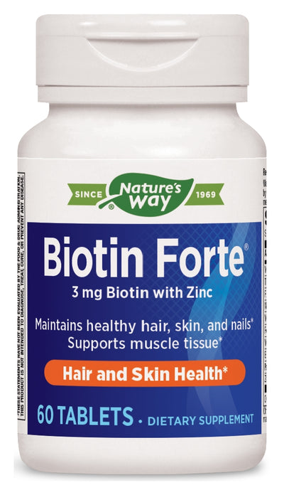 Biotin Forte 3 mg with Zinc 60 Tablets