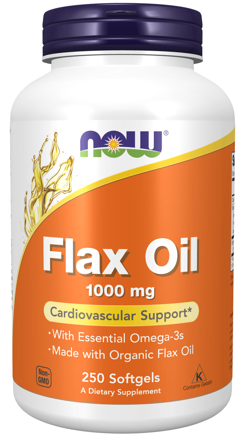 Flax Oil 1000 mg 250 Softgels