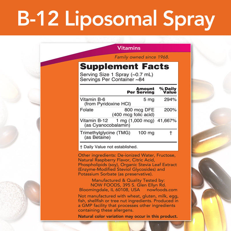 B-12 Liposomal Spray 2 fl oz (59 ml)