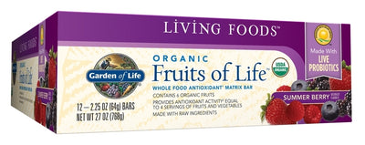 Organic Fruits of Life Bar Summer Berry 12 Bars