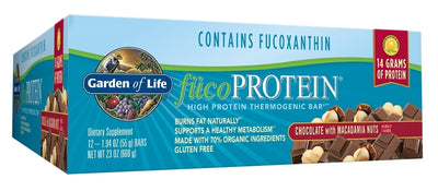 FucoProtein Chocolate with Macadamia Nuts 12 Bars
