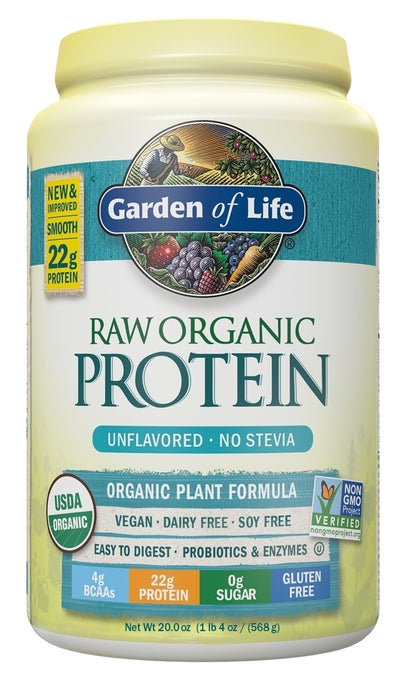RAW Organic Protein Unflavored 20.0 oz (568 g)