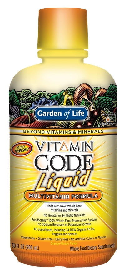 Vitamin Code Liquid Multi Orange-Mango Flavor 30 fl oz (900 ml)