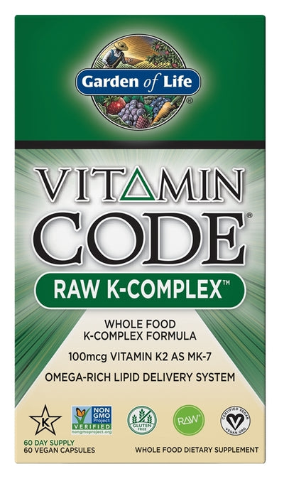 Vitamin Code Raw K-Complex 60 Vegan Capsules