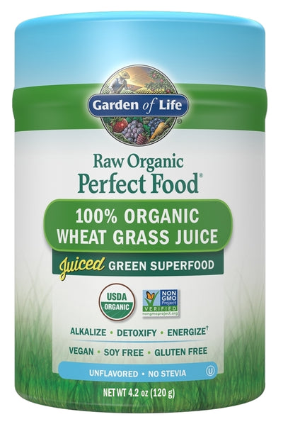 Raw Organic Perfect Food Wheat Grass Juice 4.2 oz (120 g)