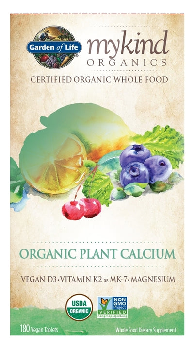 mykind Organics Organic Plant Calcium 180 Vegan Tablets