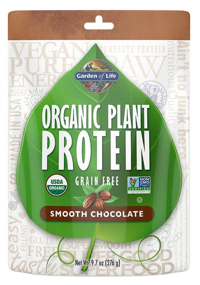 Organic Plant Protein Smooth Chocolate 9.7 oz (276 g)