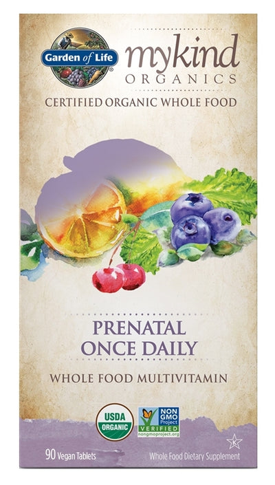 mykind Organics Prenatal Once Daily Multivitamin 90 Vegan Tablets