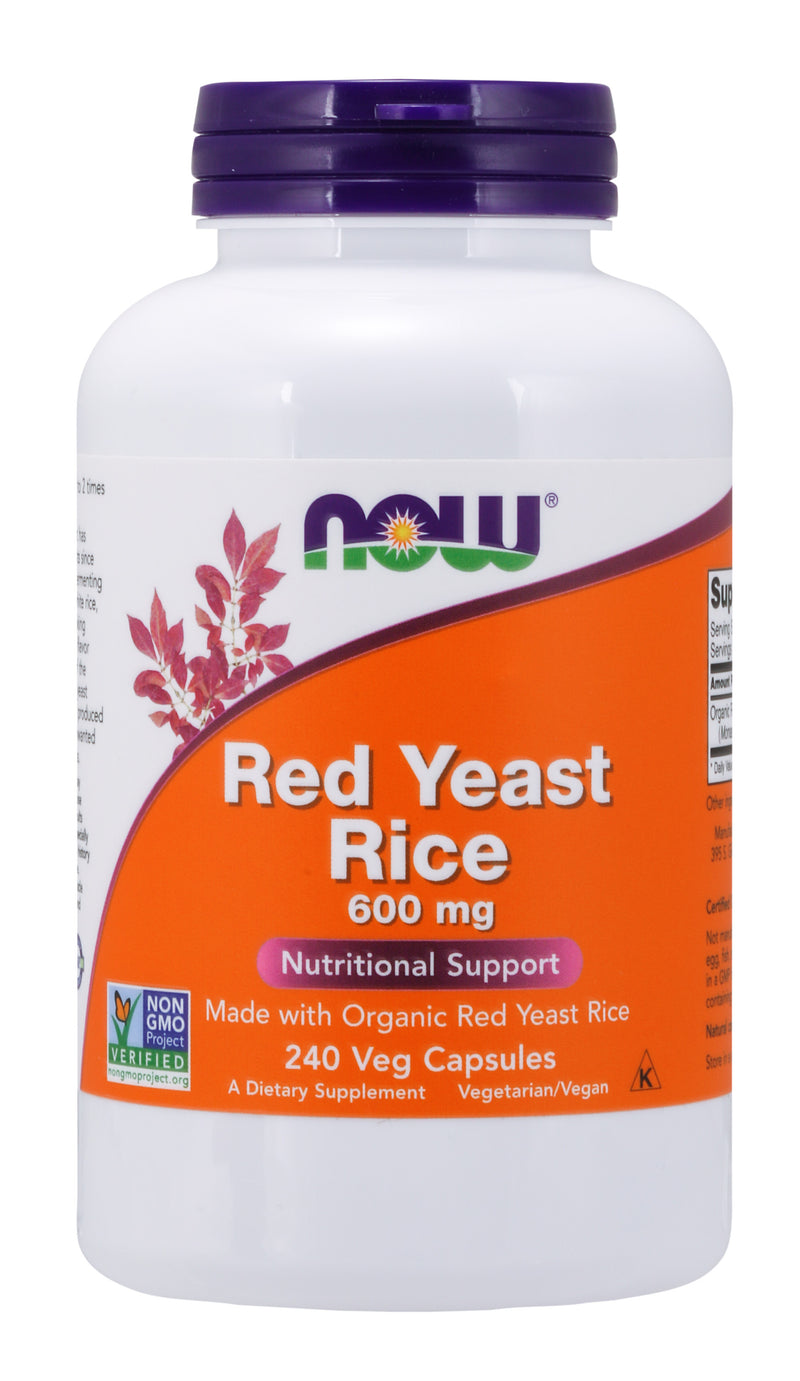Red Yeast Rice 600 mg 240 Veg Capsules