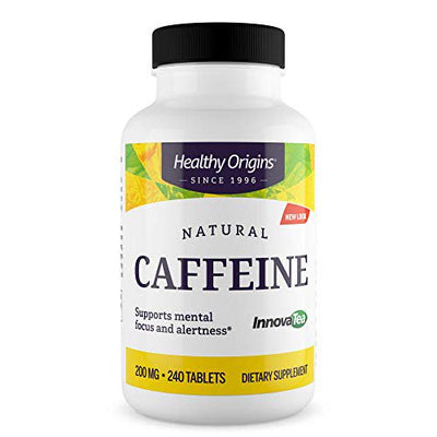 Natural Caffeine 200 mg 240 Tablets by Healthy Origins best price