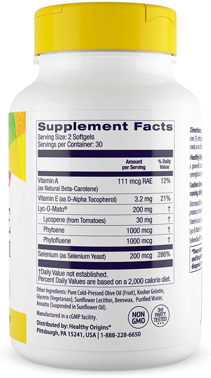 Lyc-O-Mato + Seleno Excell 60 Softgels by Healthy Origins best price