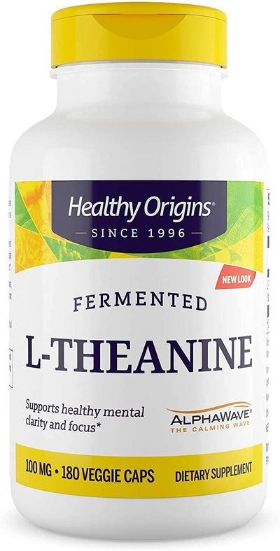 L-Theanine 100 mg 180 Veggie Caps by Healthy Origins best price