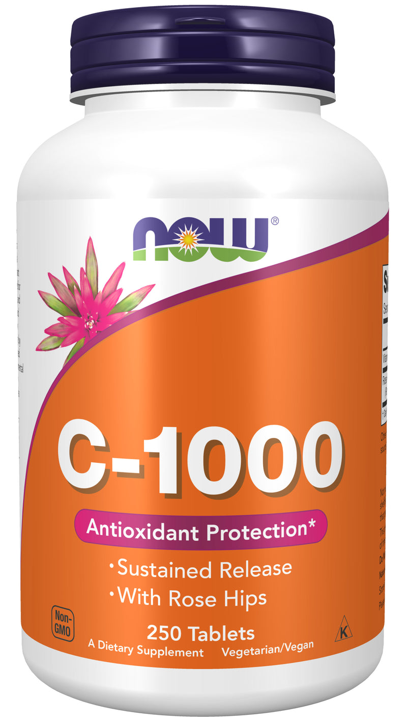 C-1000 Sustained Release With Rose Hips 250 Tablets