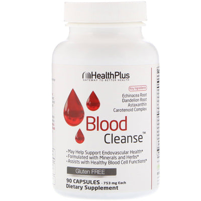 Blood Cleanse 90 Capsules by Health Plus best price