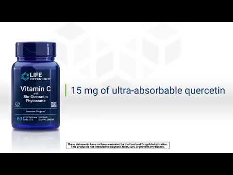 Vitamin C and Bio-Quercetin Phytosome 60 Vegetarian Tablets