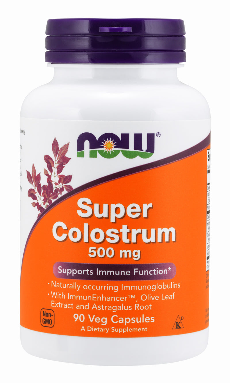Super Colostrum 500 mg 90 Veg Capsules | By Now Foods - Best Price