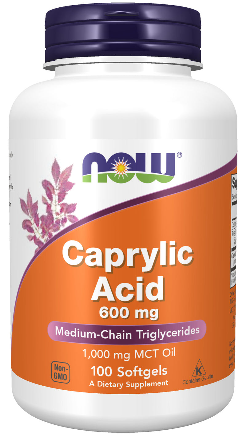 Caprylic Acid 600 mg 100 Softgels