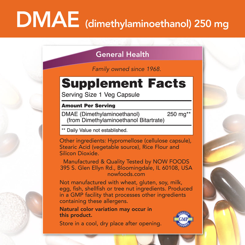 DMAE 250 mg 100 Veg Capsules
