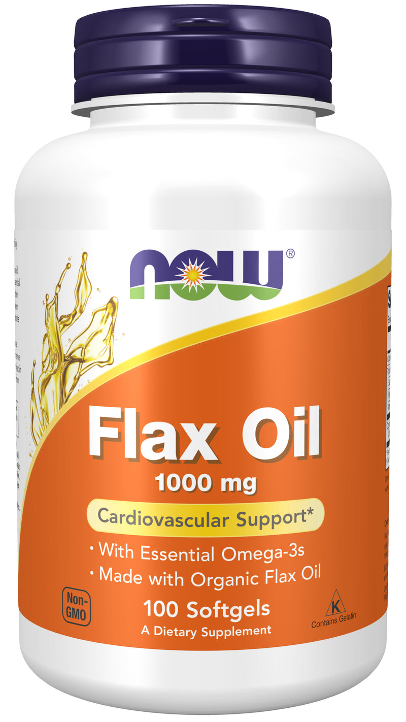 Flax Oil 1000 mg 100 Softgels