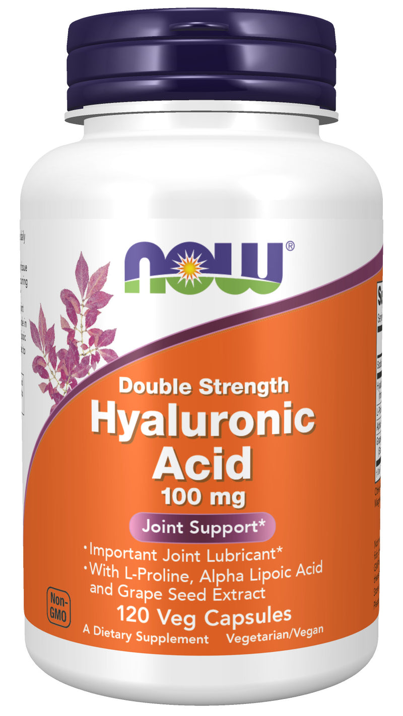 Hyaluronic Acid Double Strength 100 mg 120 Veg Capsules