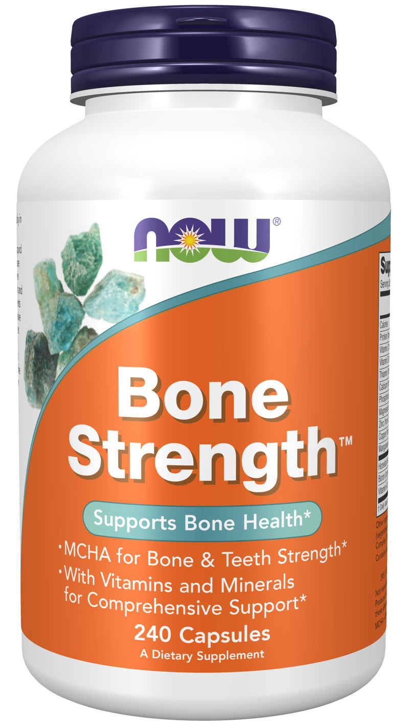 Bone Strength 240 Capsules | By Now Foods - Best Price