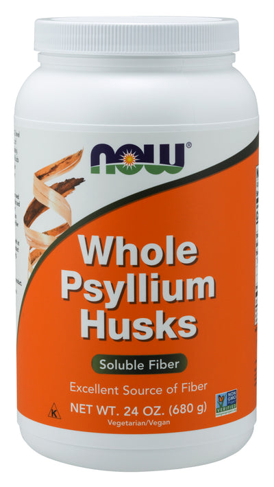 Whole Psyllium Husks 24 oz (680 g) | By Now Foods - Best Price