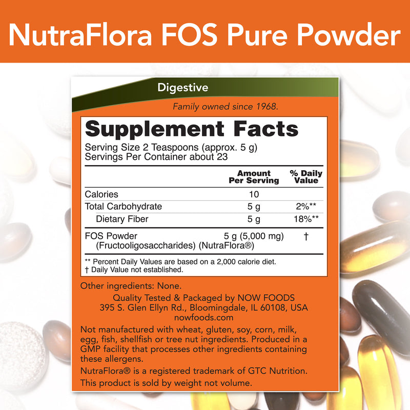 Nutra Flora FOS Pure Powder 4 oz (113 g)