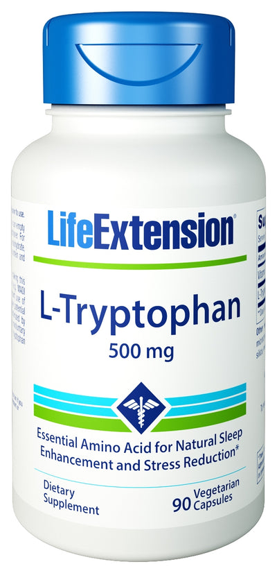 L-Tryptophan 500 mg 90 Vegetarian Capsules