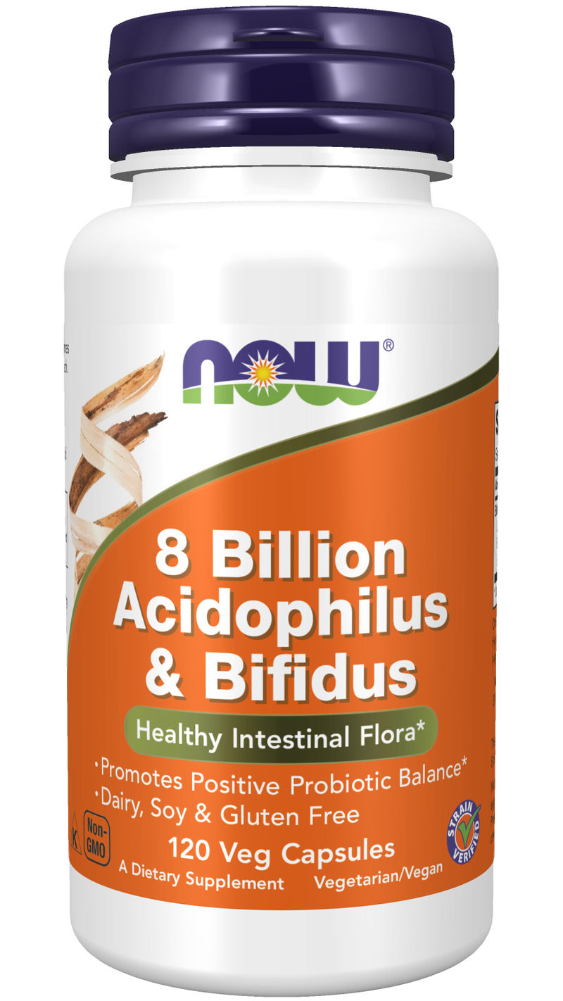 Acidophilus and Bifidus 8 Billion 120 Veg Capsules