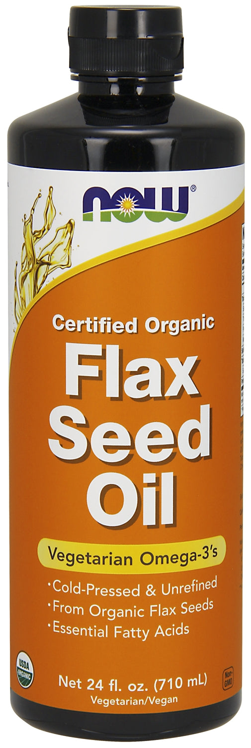 Certified Organic Flax Seed Oil 24 fl oz (710 ml)