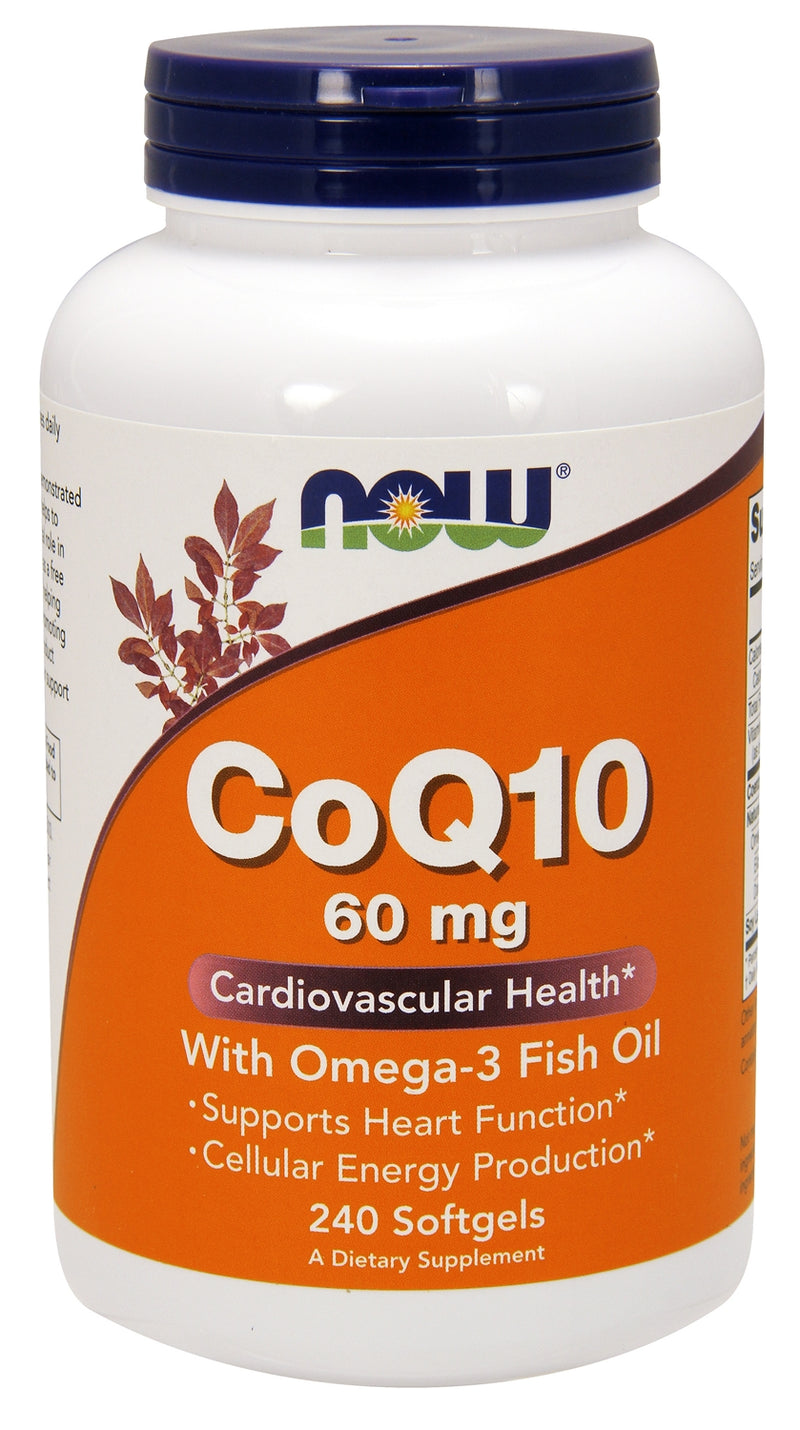 CoQ10 60 mg With Omega-3 Fish Oils 240 Softgels