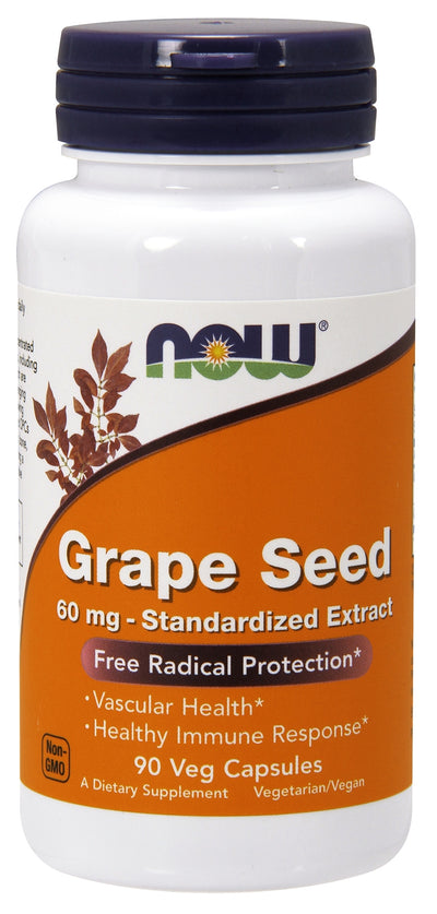 Grape Seed Standardized Extract 60 mg 90 Veg Capsules