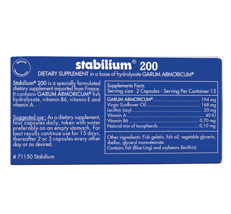 Stabilium 200 30 Capsules best price