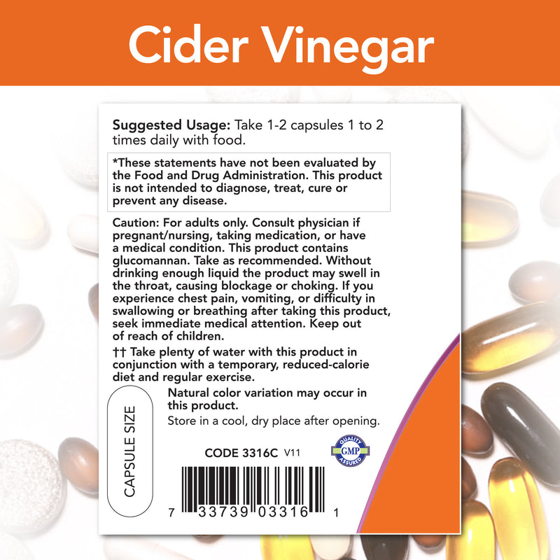 Cider Vinegar Diet Formula 180 Capsules