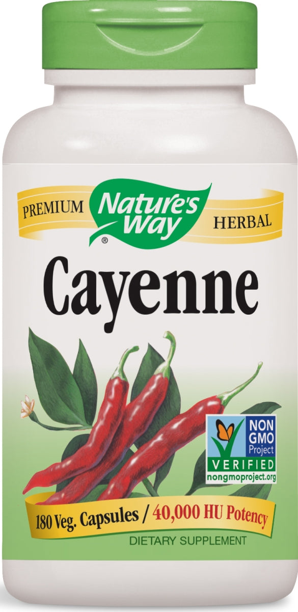 Cayenne 40,000 HU Potency 180 Veg Capsules
