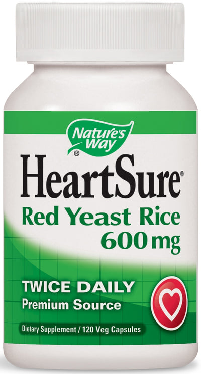 HeartSure Red Yeast Rice 600 mg 120 Veg Capsules