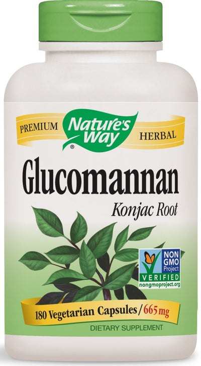 Glucomannan Konjac Root 665 mg 180 Vegetarian Capsules