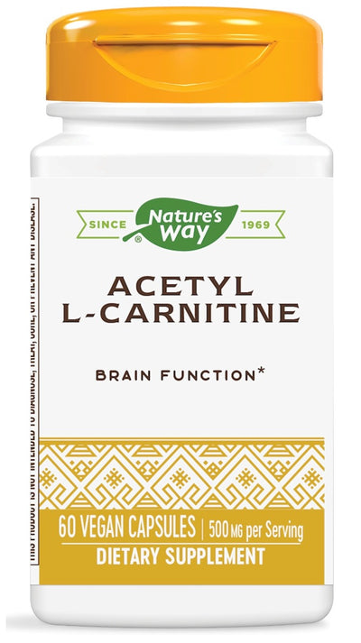 Acetyl L-Carnitine 500 mg 60 Vegetarian Capsules