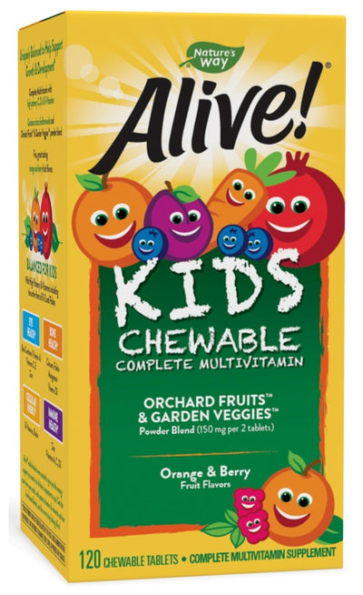 Alive! Children's Multi-Vitamin 120 Chewable Tablets