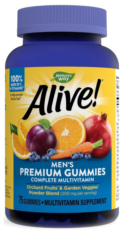 Alive! Men's Gummy Vitamins 75 Gummies
