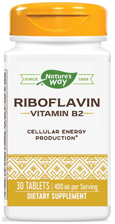 Riboflavin Vitamin B2 400 mg 30 Tablets