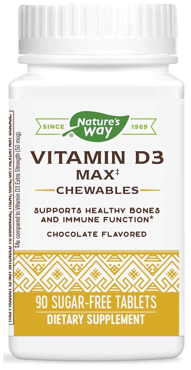 Vitamin D3 Max 125 mcg Sugar Free 90 Chewable Tabs