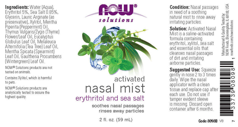 Now Solutions - Activated Nasal Mist 2 fl oz (59 ml)