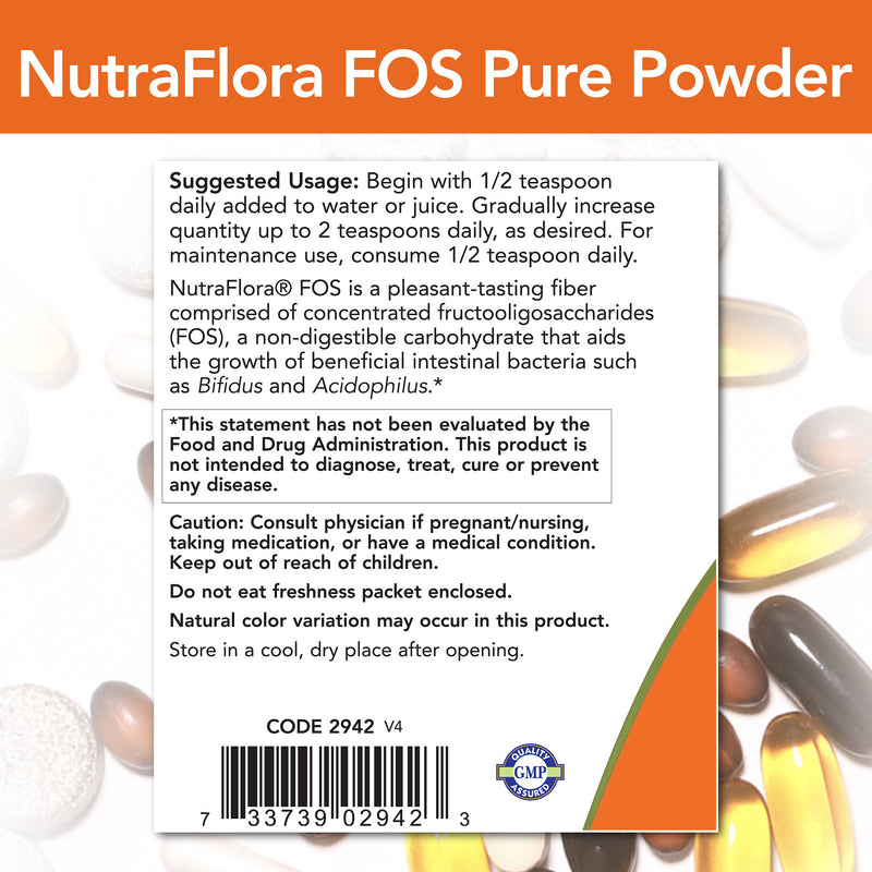 Nutra Flora FOS Pure Powder 4 oz (113 g)