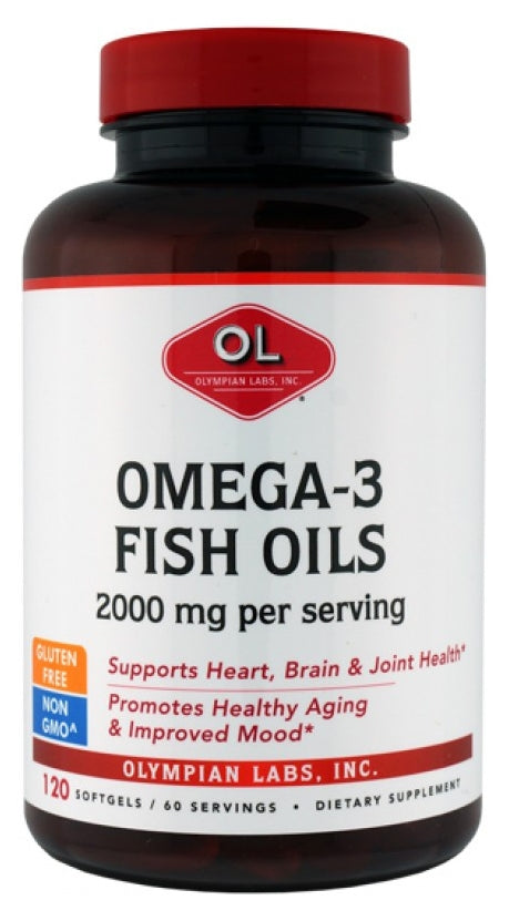 Omega-3 Fish Oils 2000 mg 120 Softgels