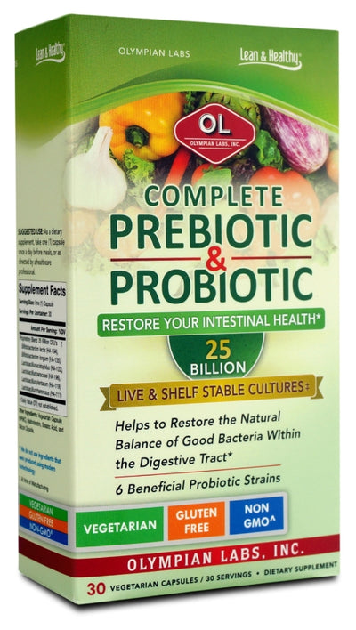 Complete Prebiotic & Probiotic 30 Vegetarian Capsules