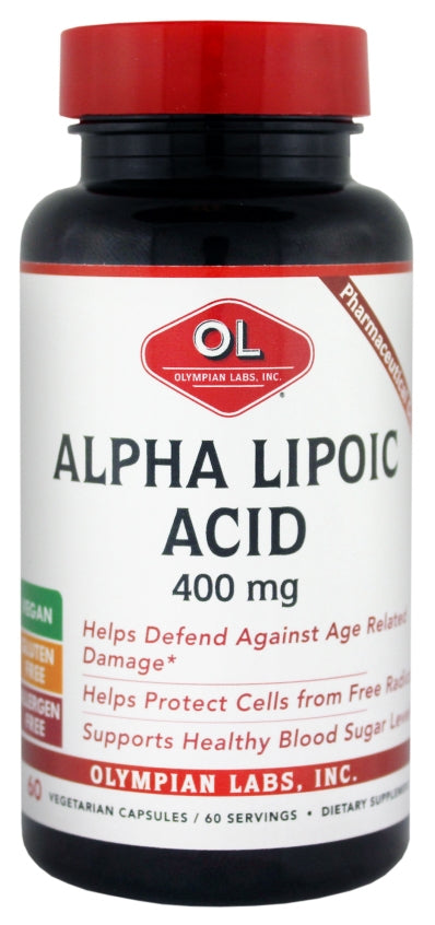 Alpha Lipoic Acid 400 mg 60 Vegetarian Capsules