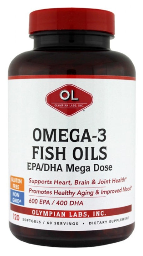 Omega-3 Fish Oils EPA/DHA Mega Dose 120 Softgels