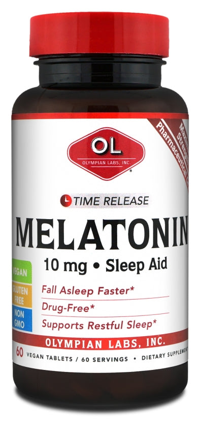 Melatonin Time Release 10 mg 60 Vegetarian Tablets